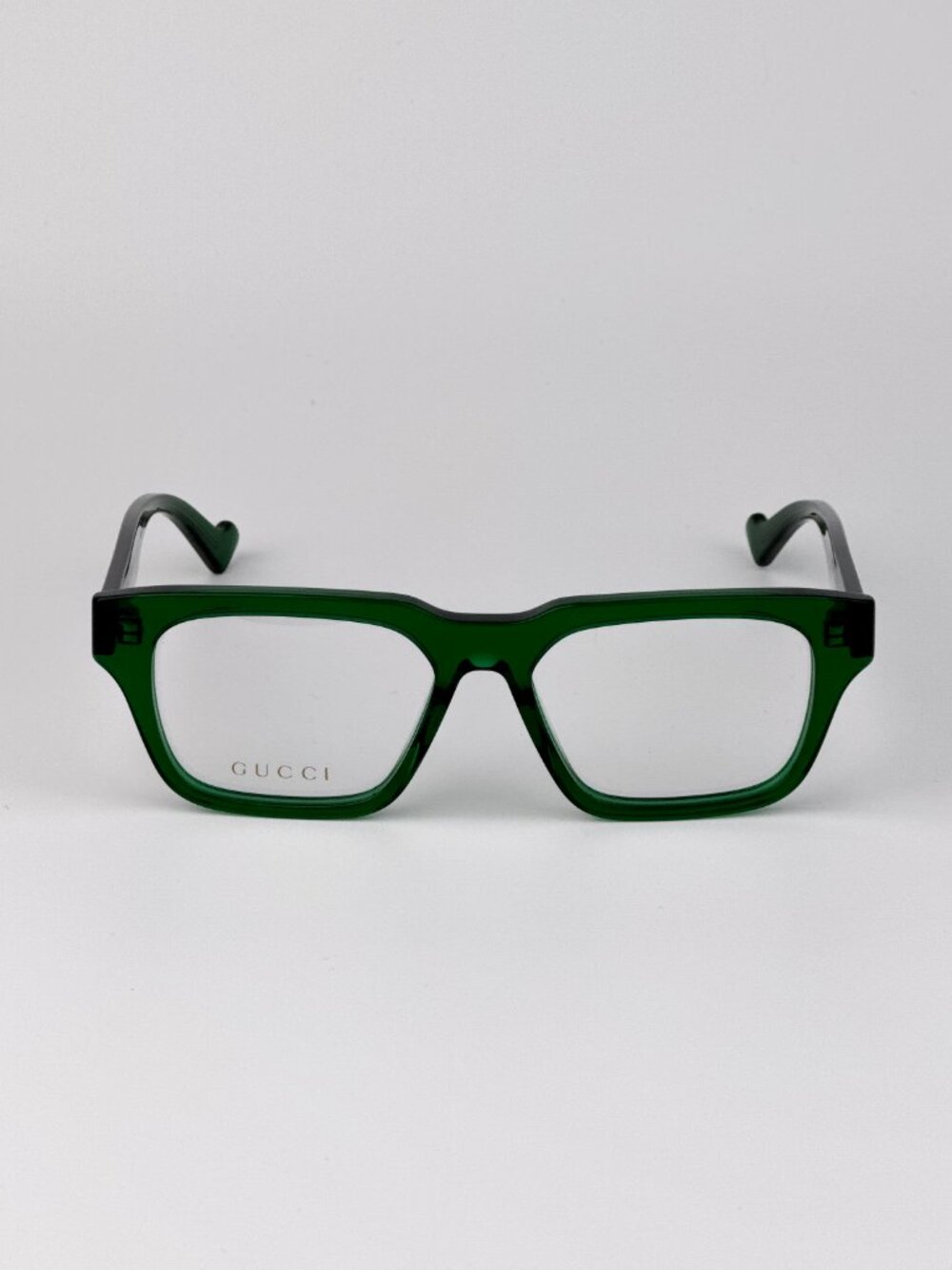 Gucci GG0963O 004 Rectangular Square Eyeglasses Transparent Green NEW AUTHENTIC - Picture 3 of 9